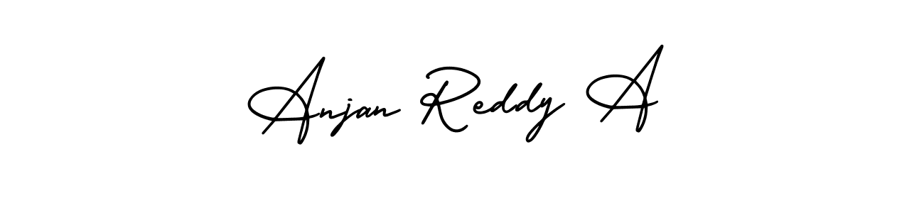 Anjan Reddy A stylish signature style. Best Handwritten Sign (AmerikaSignatureDemo-Regular) for my name. Handwritten Signature Collection Ideas for my name Anjan Reddy A. Anjan Reddy A signature style 3 images and pictures png