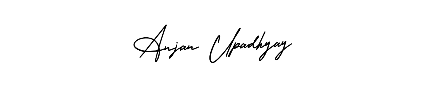Create a beautiful signature design for name Anjan Upadhyay. With this signature (AmerikaSignatureDemo-Regular) fonts, you can make a handwritten signature for free. Anjan Upadhyay signature style 3 images and pictures png