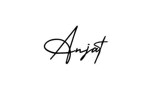 Also we have Anjat name is the best signature style. Create professional handwritten signature collection using AmerikaSignatureDemo-Regular autograph style. Anjat signature style 3 images and pictures png