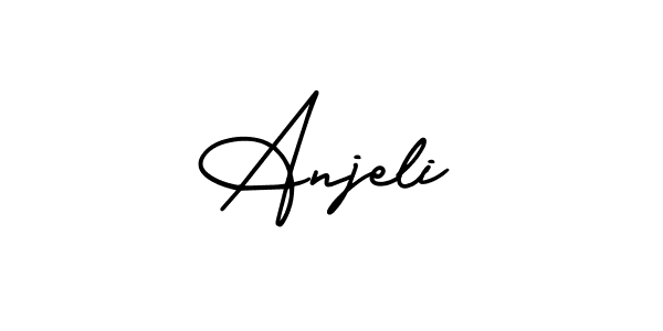 It looks lik you need a new signature style for name Anjeli. Design unique handwritten (AmerikaSignatureDemo-Regular) signature with our free signature maker in just a few clicks. Anjeli signature style 3 images and pictures png