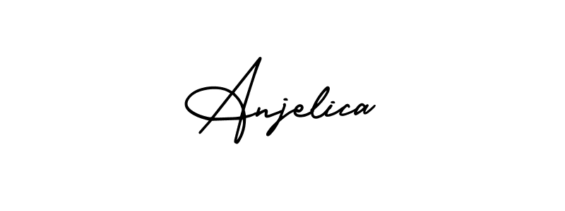 Create a beautiful signature design for name Anjelica. With this signature (AmerikaSignatureDemo-Regular) fonts, you can make a handwritten signature for free. Anjelica signature style 3 images and pictures png