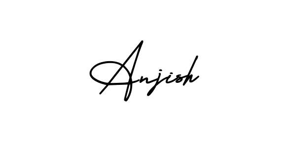 Here are the top 10 professional signature styles for the name Anjish. These are the best autograph styles you can use for your name. Anjish signature style 3 images and pictures png