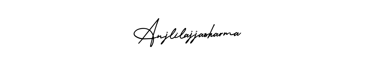 Make a beautiful signature design for name Anjlilajjasharma. With this signature (AmerikaSignatureDemo-Regular) style, you can create a handwritten signature for free. Anjlilajjasharma signature style 3 images and pictures png