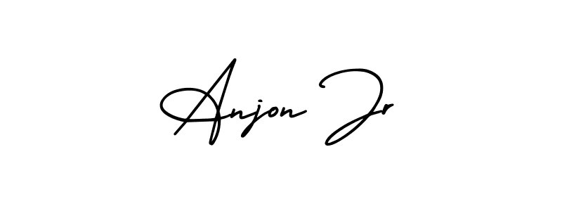 if you are searching for the best signature style for your name Anjon Jr. so please give up your signature search. here we have designed multiple signature styles  using AmerikaSignatureDemo-Regular. Anjon Jr signature style 3 images and pictures png