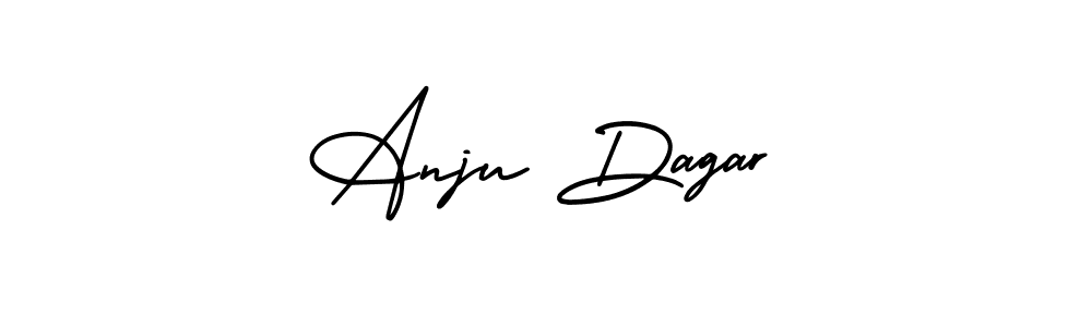 How to make Anju Dagar name signature. Use AmerikaSignatureDemo-Regular style for creating short signs online. This is the latest handwritten sign. Anju Dagar signature style 3 images and pictures png