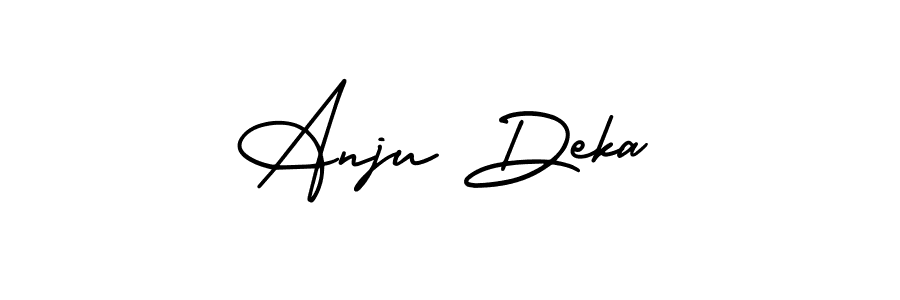 Here are the top 10 professional signature styles for the name Anju Deka. These are the best autograph styles you can use for your name. Anju Deka signature style 3 images and pictures png