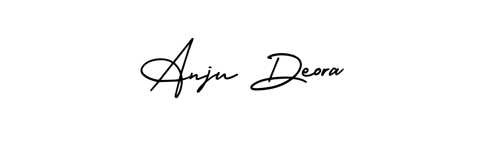 Design your own signature with our free online signature maker. With this signature software, you can create a handwritten (AmerikaSignatureDemo-Regular) signature for name Anju Deora. Anju Deora signature style 3 images and pictures png