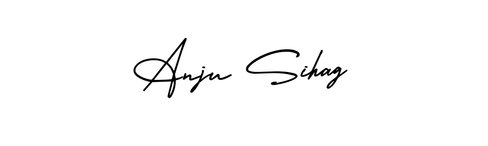 Best and Professional Signature Style for Anju Sihag. AmerikaSignatureDemo-Regular Best Signature Style Collection. Anju Sihag signature style 3 images and pictures png