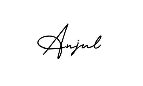 Similarly AmerikaSignatureDemo-Regular is the best handwritten signature design. Signature creator online .You can use it as an online autograph creator for name Anjul. Anjul signature style 3 images and pictures png