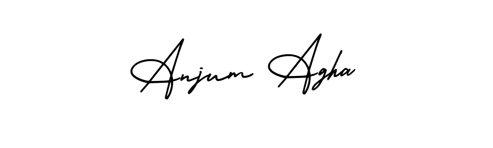 Also we have Anjum Agha name is the best signature style. Create professional handwritten signature collection using AmerikaSignatureDemo-Regular autograph style. Anjum Agha signature style 3 images and pictures png