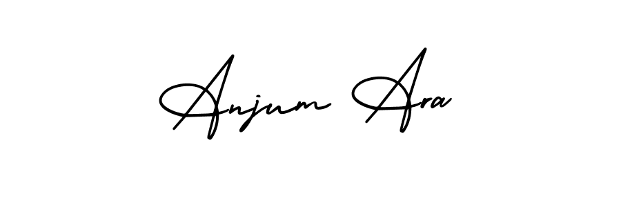 Similarly AmerikaSignatureDemo-Regular is the best handwritten signature design. Signature creator online .You can use it as an online autograph creator for name Anjum Ara. Anjum Ara signature style 3 images and pictures png