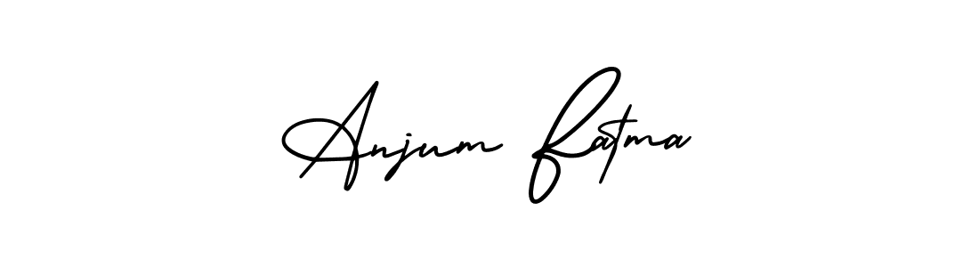 Design your own signature with our free online signature maker. With this signature software, you can create a handwritten (AmerikaSignatureDemo-Regular) signature for name Anjum Fatma. Anjum Fatma signature style 3 images and pictures png
