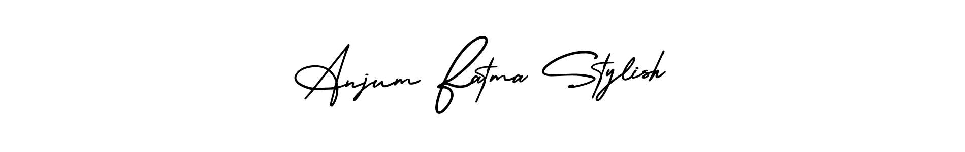 Also You can easily find your signature by using the search form. We will create Anjum Fatma Stylish name handwritten signature images for you free of cost using AmerikaSignatureDemo-Regular sign style. Anjum Fatma Stylish signature style 3 images and pictures png