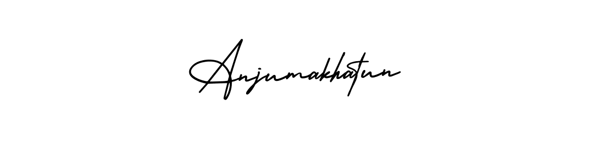 Make a beautiful signature design for name Anjumakhatun. Use this online signature maker to create a handwritten signature for free. Anjumakhatun signature style 3 images and pictures png