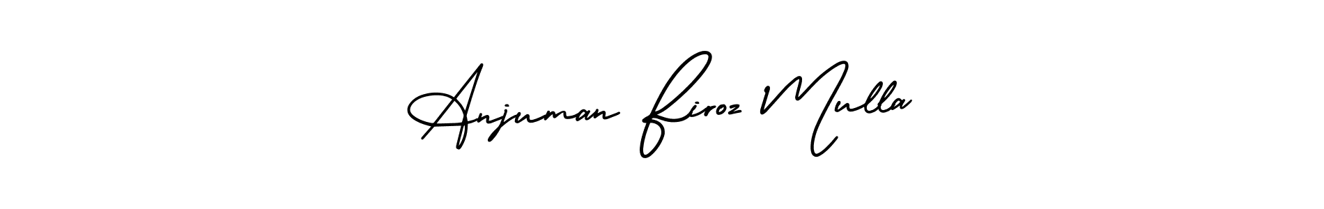 You can use this online signature creator to create a handwritten signature for the name Anjuman Firoz Mulla. This is the best online autograph maker. Anjuman Firoz Mulla signature style 3 images and pictures png