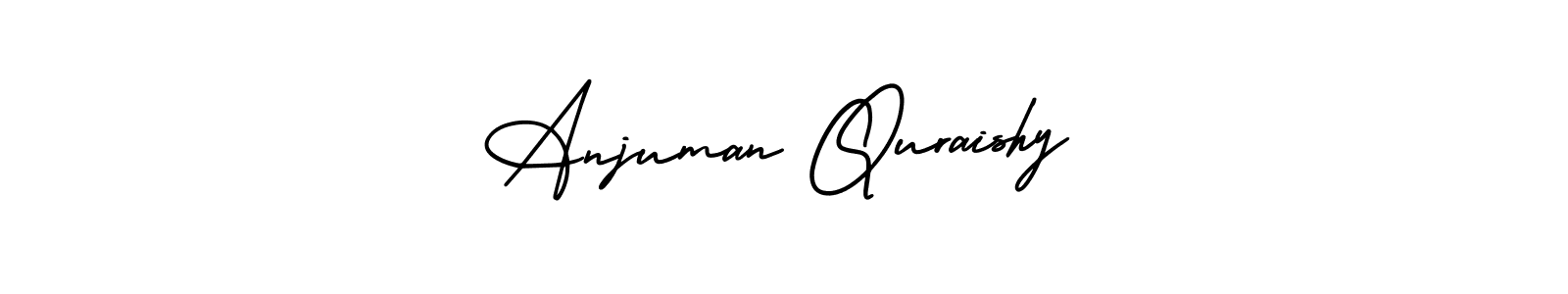 Make a beautiful signature design for name Anjuman Quraishy. With this signature (AmerikaSignatureDemo-Regular) style, you can create a handwritten signature for free. Anjuman Quraishy signature style 3 images and pictures png