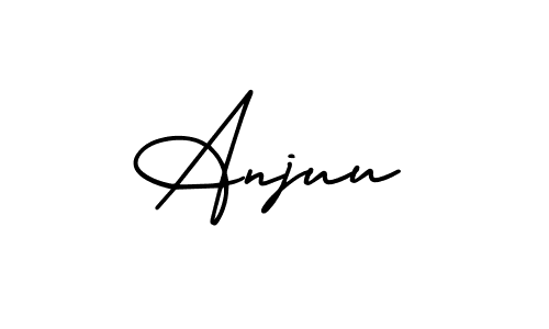 Make a beautiful signature design for name Anjuu. Use this online signature maker to create a handwritten signature for free. Anjuu signature style 3 images and pictures png