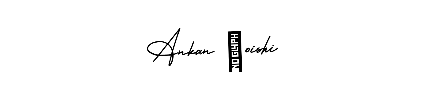 Ankan ❤oishi stylish signature style. Best Handwritten Sign (AmerikaSignatureDemo-Regular) for my name. Handwritten Signature Collection Ideas for my name Ankan ❤oishi. Ankan ❤oishi signature style 3 images and pictures png