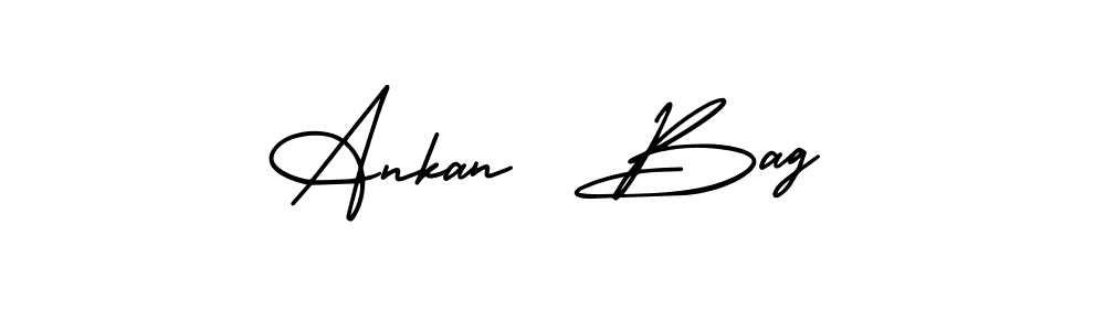 Make a beautiful signature design for name Ankan  Bag. With this signature (AmerikaSignatureDemo-Regular) style, you can create a handwritten signature for free. Ankan  Bag signature style 3 images and pictures png