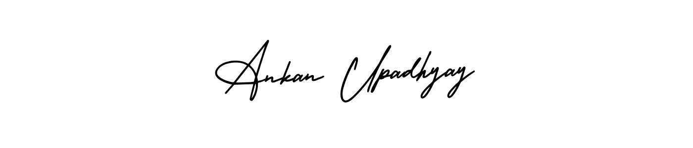 How to make Ankan Upadhyay signature? AmerikaSignatureDemo-Regular is a professional autograph style. Create handwritten signature for Ankan Upadhyay name. Ankan Upadhyay signature style 3 images and pictures png