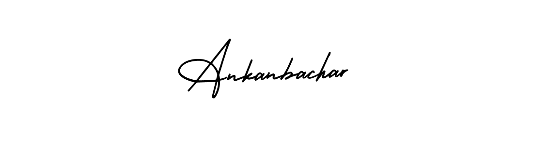 Create a beautiful signature design for name Ankanbachar. With this signature (AmerikaSignatureDemo-Regular) fonts, you can make a handwritten signature for free. Ankanbachar signature style 3 images and pictures png