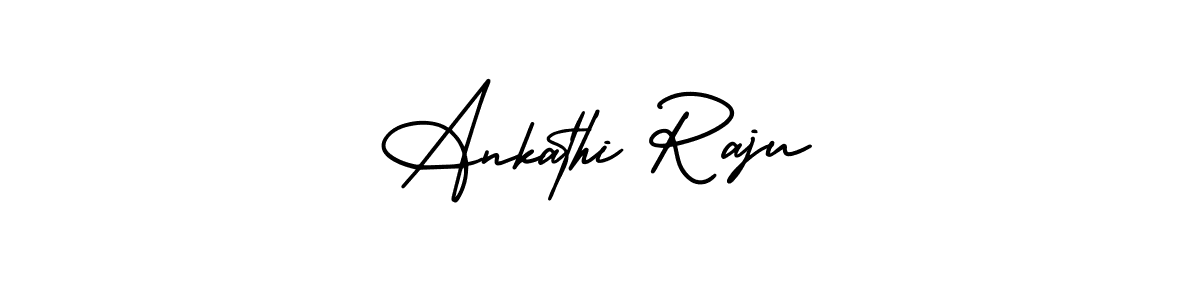 if you are searching for the best signature style for your name Ankathi Raju. so please give up your signature search. here we have designed multiple signature styles  using AmerikaSignatureDemo-Regular. Ankathi Raju signature style 3 images and pictures png