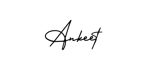 How to make Ankeet signature? AmerikaSignatureDemo-Regular is a professional autograph style. Create handwritten signature for Ankeet name. Ankeet signature style 3 images and pictures png