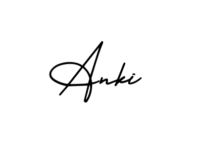 You should practise on your own different ways (AmerikaSignatureDemo-Regular) to write your name (Anki) in signature. don't let someone else do it for you. Anki signature style 3 images and pictures png