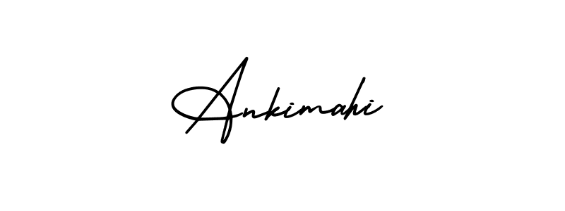 Ankimahi stylish signature style. Best Handwritten Sign (AmerikaSignatureDemo-Regular) for my name. Handwritten Signature Collection Ideas for my name Ankimahi. Ankimahi signature style 3 images and pictures png