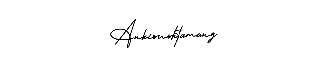 Use a signature maker to create a handwritten signature online. With this signature software, you can design (AmerikaSignatureDemo-Regular) your own signature for name Ankisushtamang. Ankisushtamang signature style 3 images and pictures png