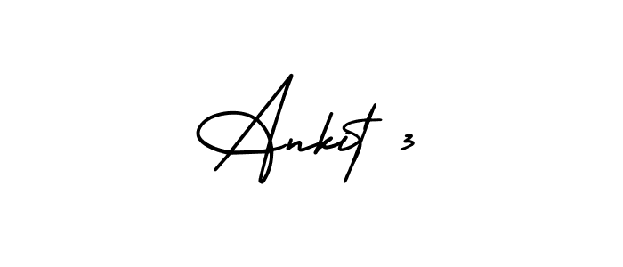 Make a beautiful signature design for name Ankit 3. Use this online signature maker to create a handwritten signature for free. Ankit 3 signature style 3 images and pictures png