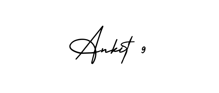 Use a signature maker to create a handwritten signature online. With this signature software, you can design (AmerikaSignatureDemo-Regular) your own signature for name Ankit 9. Ankit 9 signature style 3 images and pictures png