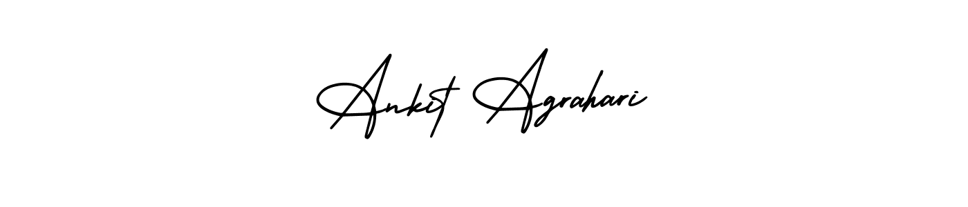 Use a signature maker to create a handwritten signature online. With this signature software, you can design (AmerikaSignatureDemo-Regular) your own signature for name Ankit Agrahari. Ankit Agrahari signature style 3 images and pictures png