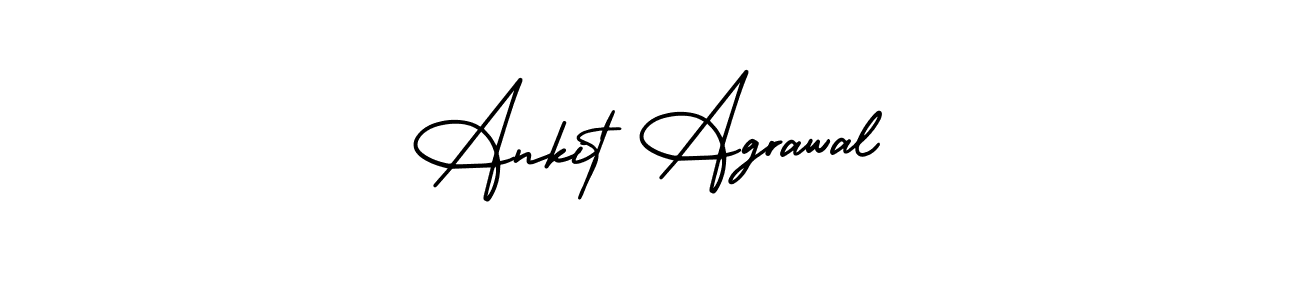 How to make Ankit Agrawal name signature. Use AmerikaSignatureDemo-Regular style for creating short signs online. This is the latest handwritten sign. Ankit Agrawal signature style 3 images and pictures png