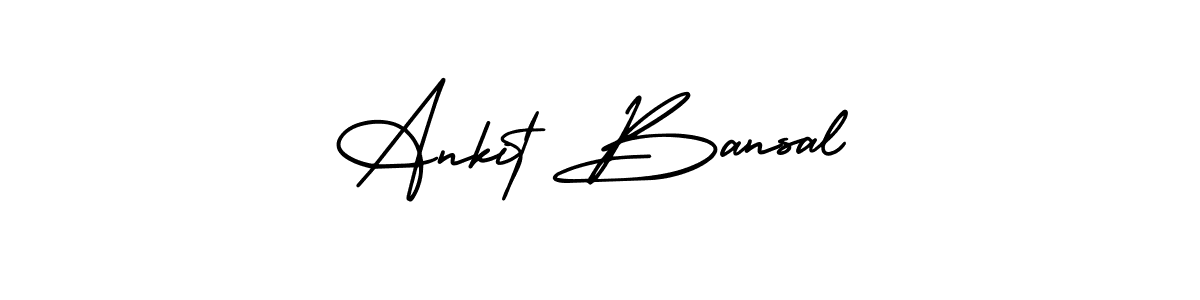 Use a signature maker to create a handwritten signature online. With this signature software, you can design (AmerikaSignatureDemo-Regular) your own signature for name Ankit Bansal. Ankit Bansal signature style 3 images and pictures png