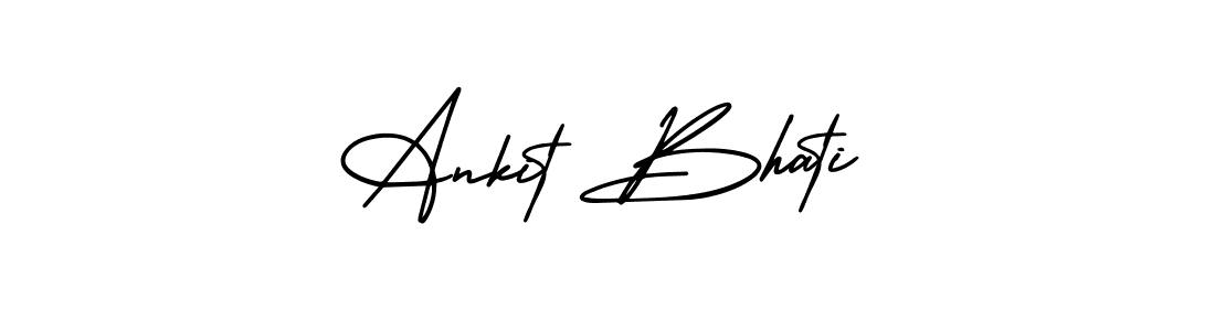 The best way (AmerikaSignatureDemo-Regular) to make a short signature is to pick only two or three words in your name. The name Ankit Bhati include a total of six letters. For converting this name. Ankit Bhati signature style 3 images and pictures png