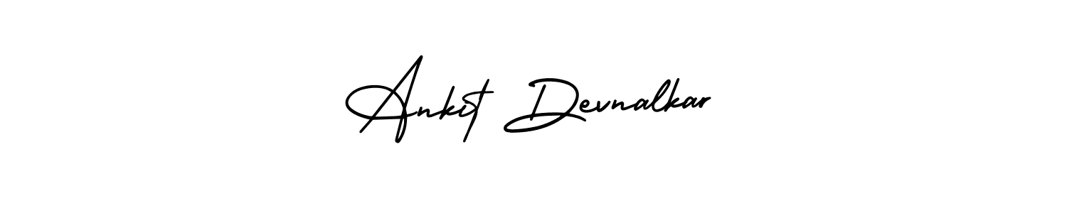 Create a beautiful signature design for name Ankit Devnalkar. With this signature (AmerikaSignatureDemo-Regular) fonts, you can make a handwritten signature for free. Ankit Devnalkar signature style 3 images and pictures png