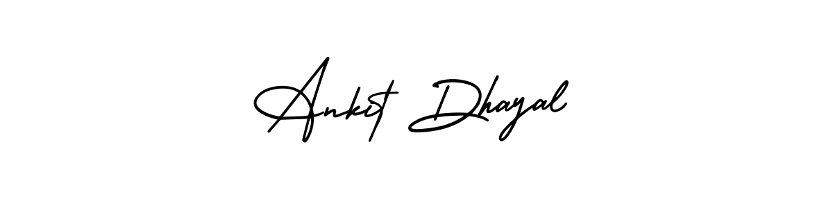 How to make Ankit Dhayal name signature. Use AmerikaSignatureDemo-Regular style for creating short signs online. This is the latest handwritten sign. Ankit Dhayal signature style 3 images and pictures png