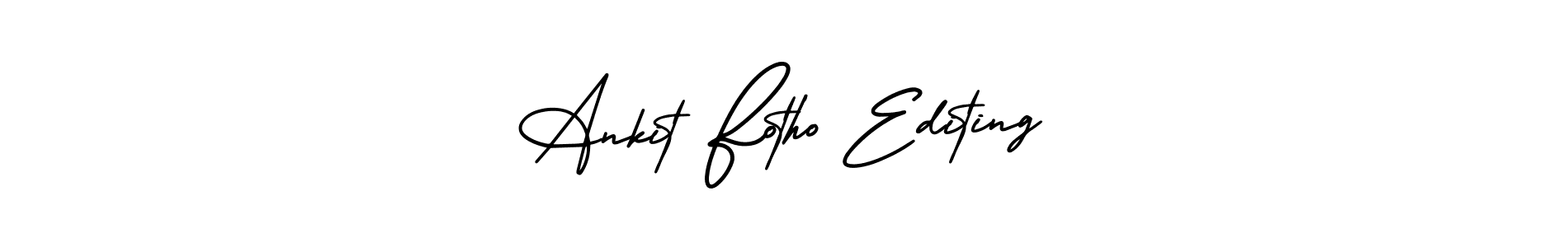 Similarly AmerikaSignatureDemo-Regular is the best handwritten signature design. Signature creator online .You can use it as an online autograph creator for name Ankit Fotho Editing. Ankit Fotho Editing signature style 3 images and pictures png