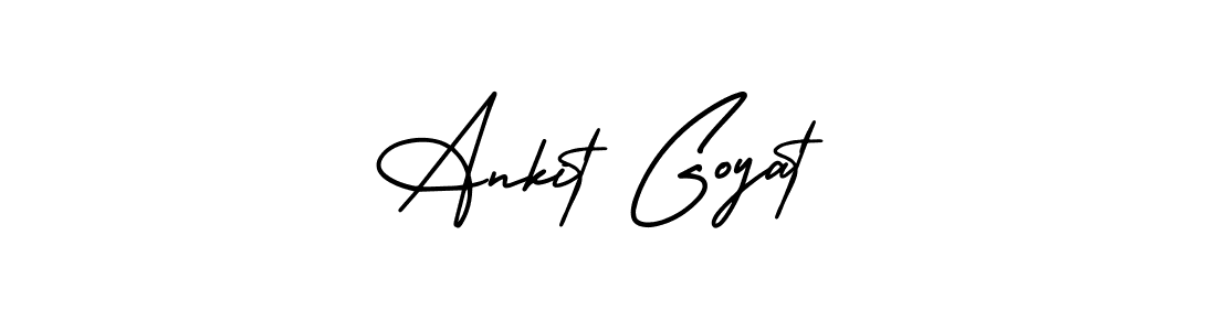 Ankit Goyat stylish signature style. Best Handwritten Sign (AmerikaSignatureDemo-Regular) for my name. Handwritten Signature Collection Ideas for my name Ankit Goyat. Ankit Goyat signature style 3 images and pictures png