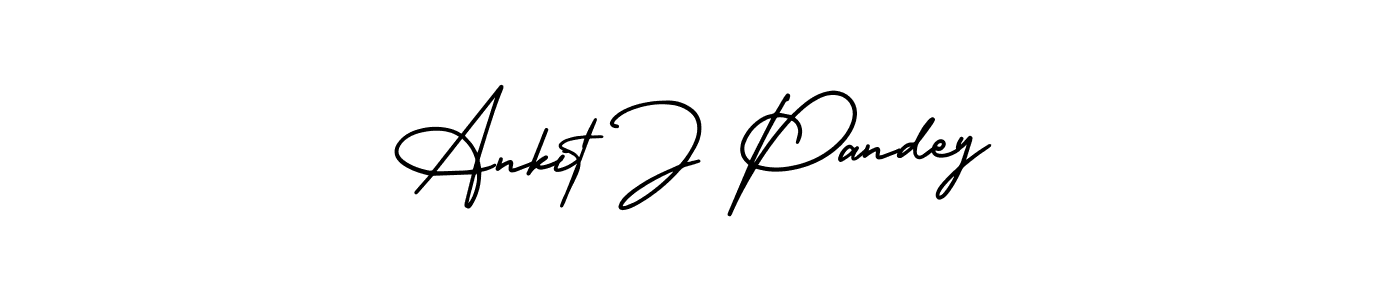 if you are searching for the best signature style for your name Ankit J Pandey. so please give up your signature search. here we have designed multiple signature styles  using AmerikaSignatureDemo-Regular. Ankit J Pandey signature style 3 images and pictures png