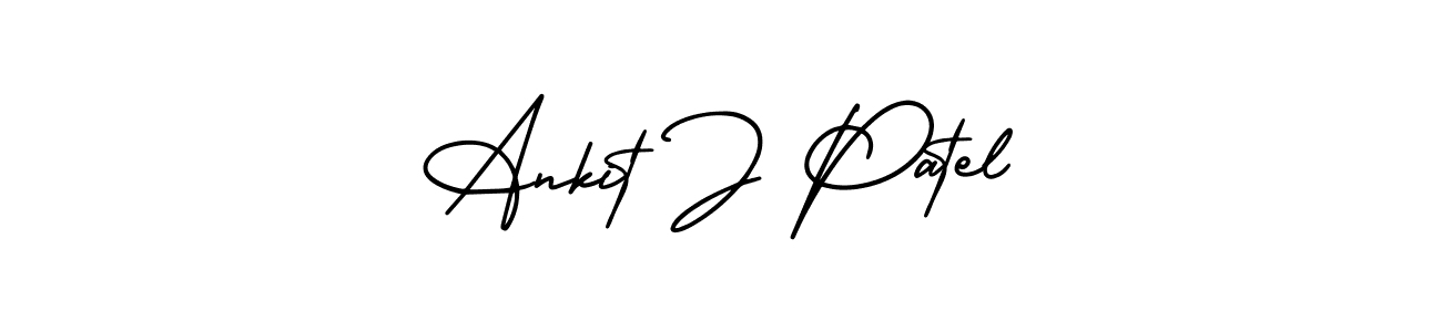 AmerikaSignatureDemo-Regular is a professional signature style that is perfect for those who want to add a touch of class to their signature. It is also a great choice for those who want to make their signature more unique. Get Ankit J Patel name to fancy signature for free. Ankit J Patel signature style 3 images and pictures png