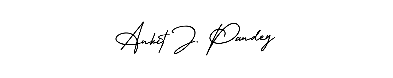 Also we have Ankit J. Pandey name is the best signature style. Create professional handwritten signature collection using AmerikaSignatureDemo-Regular autograph style. Ankit J. Pandey signature style 3 images and pictures png