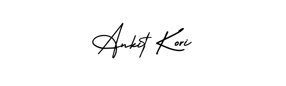 if you are searching for the best signature style for your name Ankit Kori. so please give up your signature search. here we have designed multiple signature styles  using AmerikaSignatureDemo-Regular. Ankit Kori signature style 3 images and pictures png