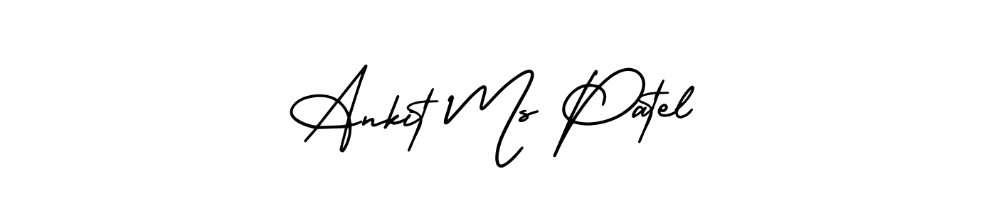 Also we have Ankit Ms Patel name is the best signature style. Create professional handwritten signature collection using AmerikaSignatureDemo-Regular autograph style. Ankit Ms Patel signature style 3 images and pictures png