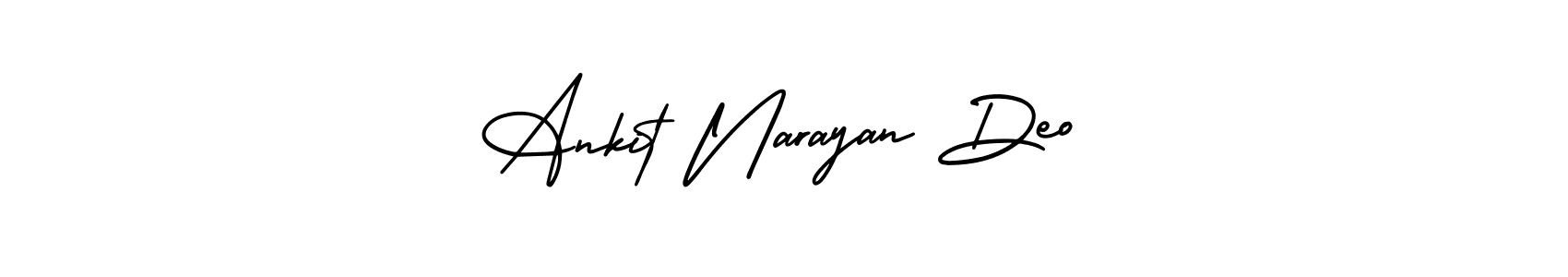 It looks lik you need a new signature style for name Ankit Narayan Deo. Design unique handwritten (AmerikaSignatureDemo-Regular) signature with our free signature maker in just a few clicks. Ankit Narayan Deo signature style 3 images and pictures png