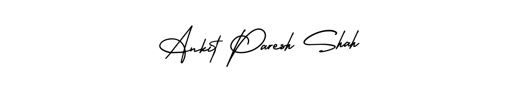 Similarly AmerikaSignatureDemo-Regular is the best handwritten signature design. Signature creator online .You can use it as an online autograph creator for name Ankit Paresh Shah. Ankit Paresh Shah signature style 3 images and pictures png