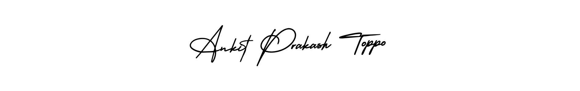 Design your own signature with our free online signature maker. With this signature software, you can create a handwritten (AmerikaSignatureDemo-Regular) signature for name Ankit Prakash Toppo. Ankit Prakash Toppo signature style 3 images and pictures png