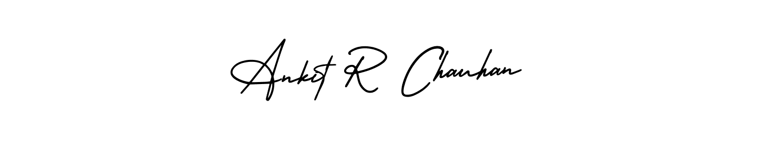 It looks lik you need a new signature style for name Ankit R Chauhan. Design unique handwritten (AmerikaSignatureDemo-Regular) signature with our free signature maker in just a few clicks. Ankit R Chauhan signature style 3 images and pictures png