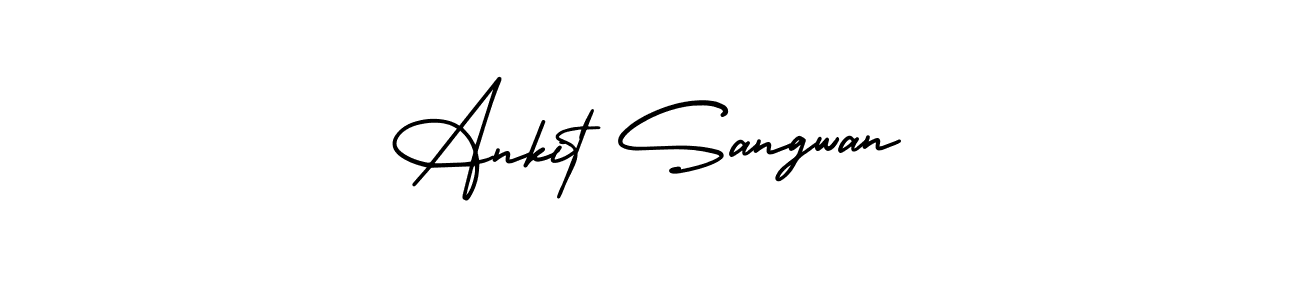 Ankit Sangwan stylish signature style. Best Handwritten Sign (AmerikaSignatureDemo-Regular) for my name. Handwritten Signature Collection Ideas for my name Ankit Sangwan. Ankit Sangwan signature style 3 images and pictures png